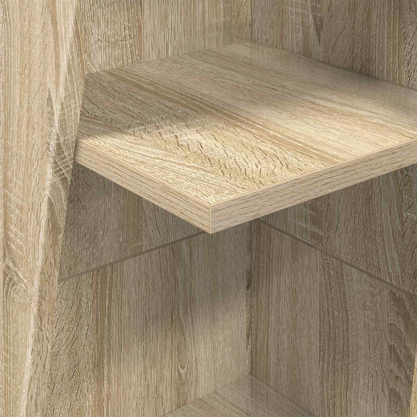 Hjørneskap 27,5x27x140cm Konstruert tre Sonoma eik