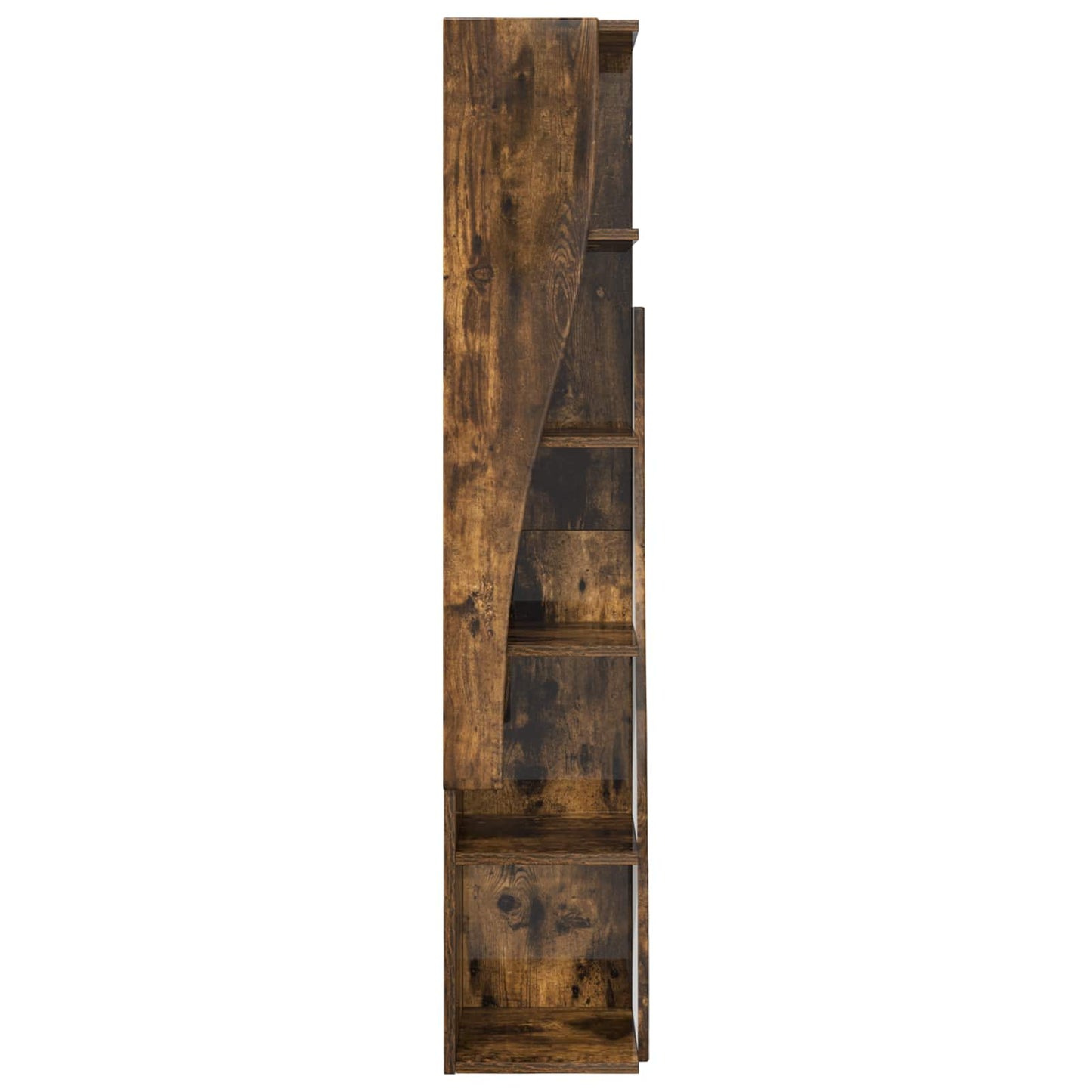 Hjørneskap 27,5x27x140cm Konstruert tre Røkt eik