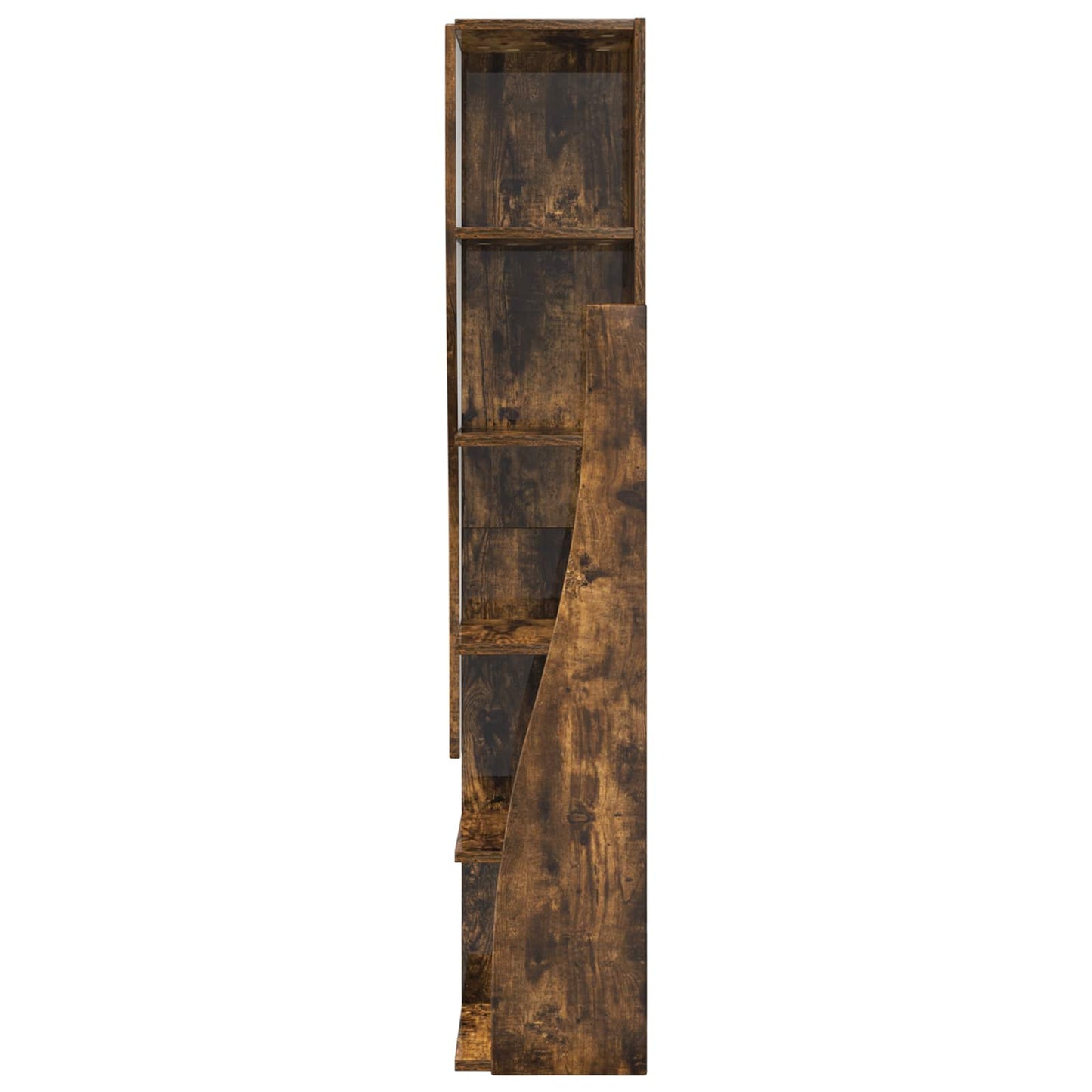 Hjørneskap 27,5x27x140cm Konstruert tre Røkt eik