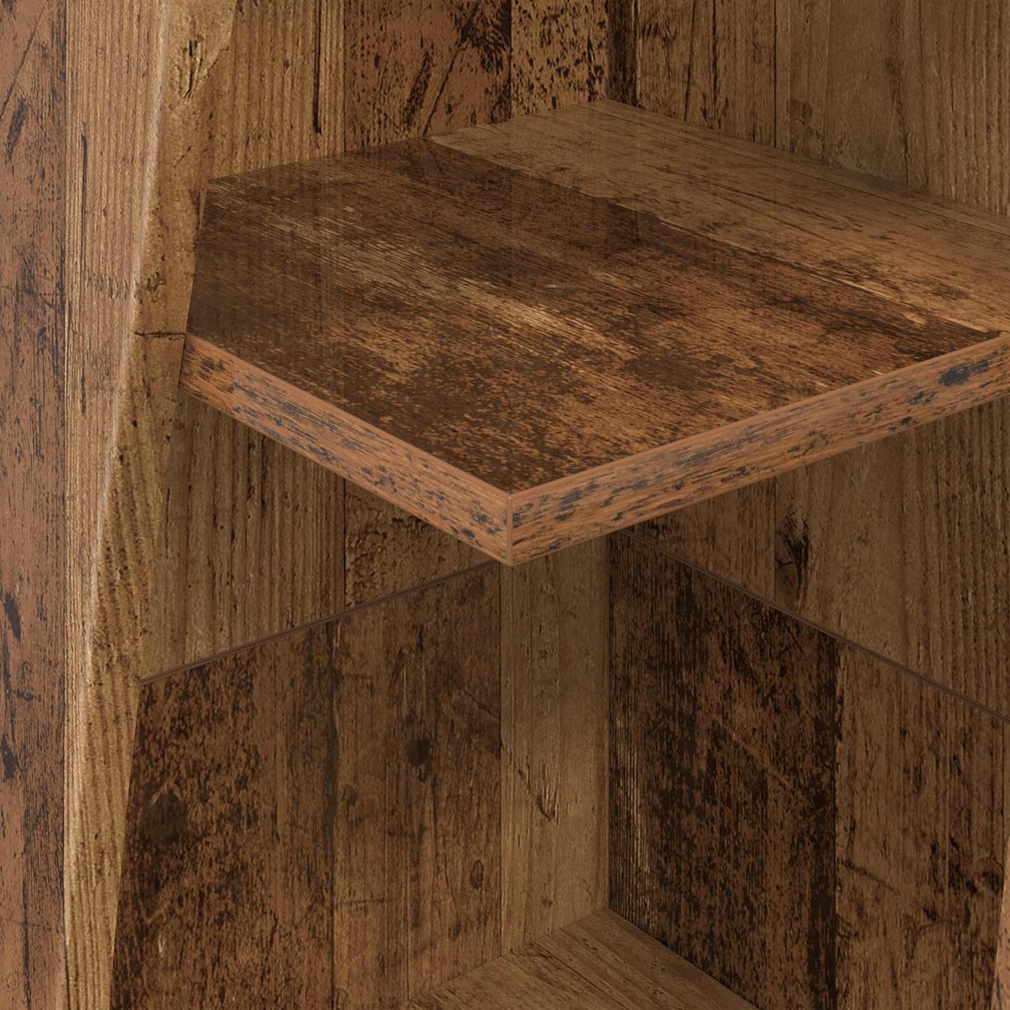 Hjørneskap 27,5x27x140cm Konstruert tre Gammelt tre
