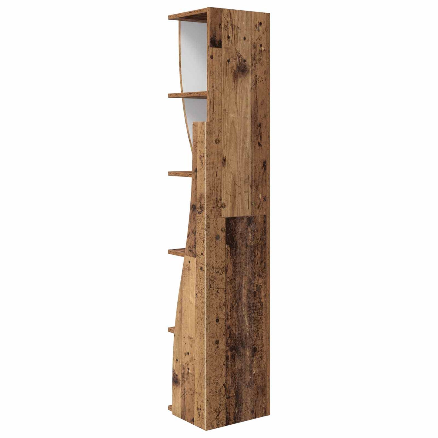 Hjørneskap 27,5x27x140cm Konstruert tre Gammelt tre