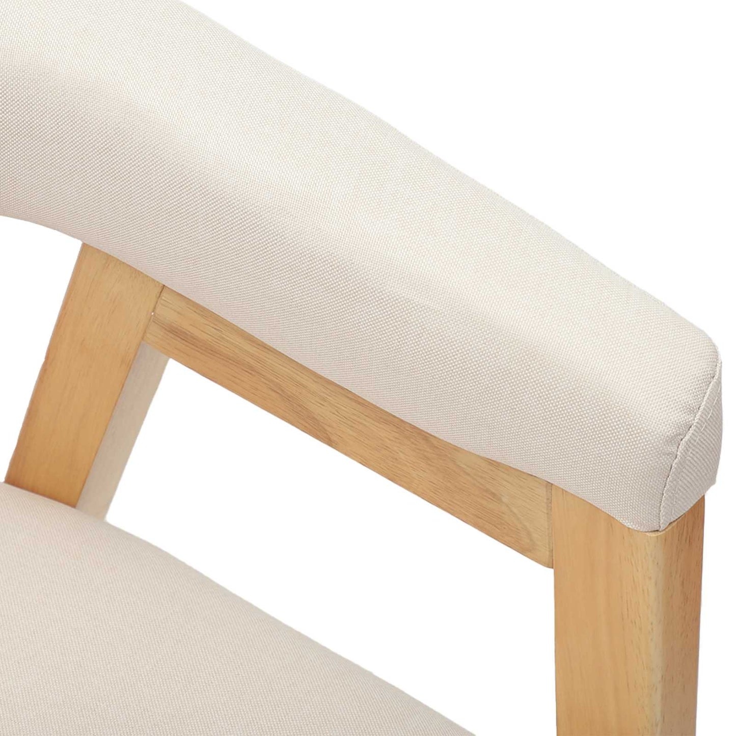 Spisestoler 2 pcs Naturlig 54 x 57 x 73 cm Solid Gummitre