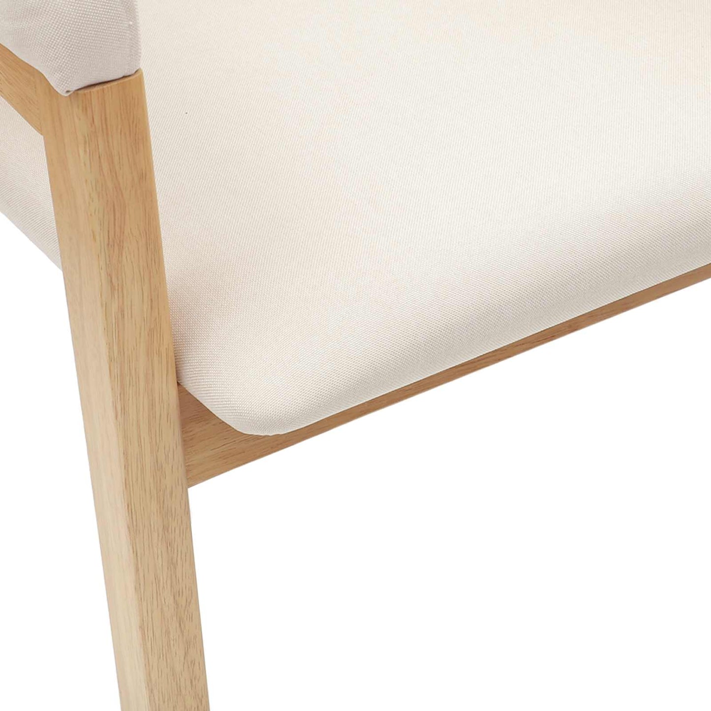 Spisestoler 2 pcs Naturlig 54 x 57 x 73 cm Solid Gummitre