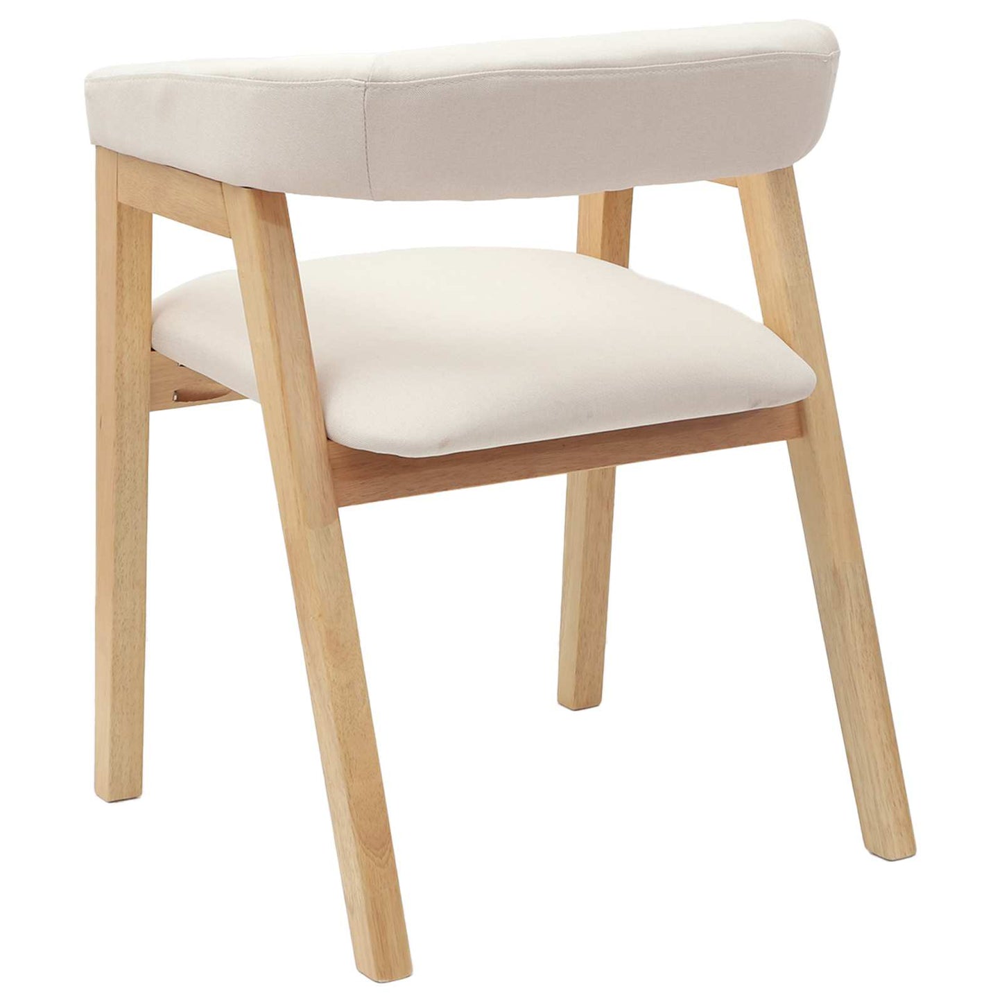 Spisestoler 2 pcs Naturlig 54 x 57 x 73 cm Solid Gummitre