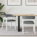 Spisestoler 2 pcs Hvit 54 x 57 x 73 cm Solid Gummitre