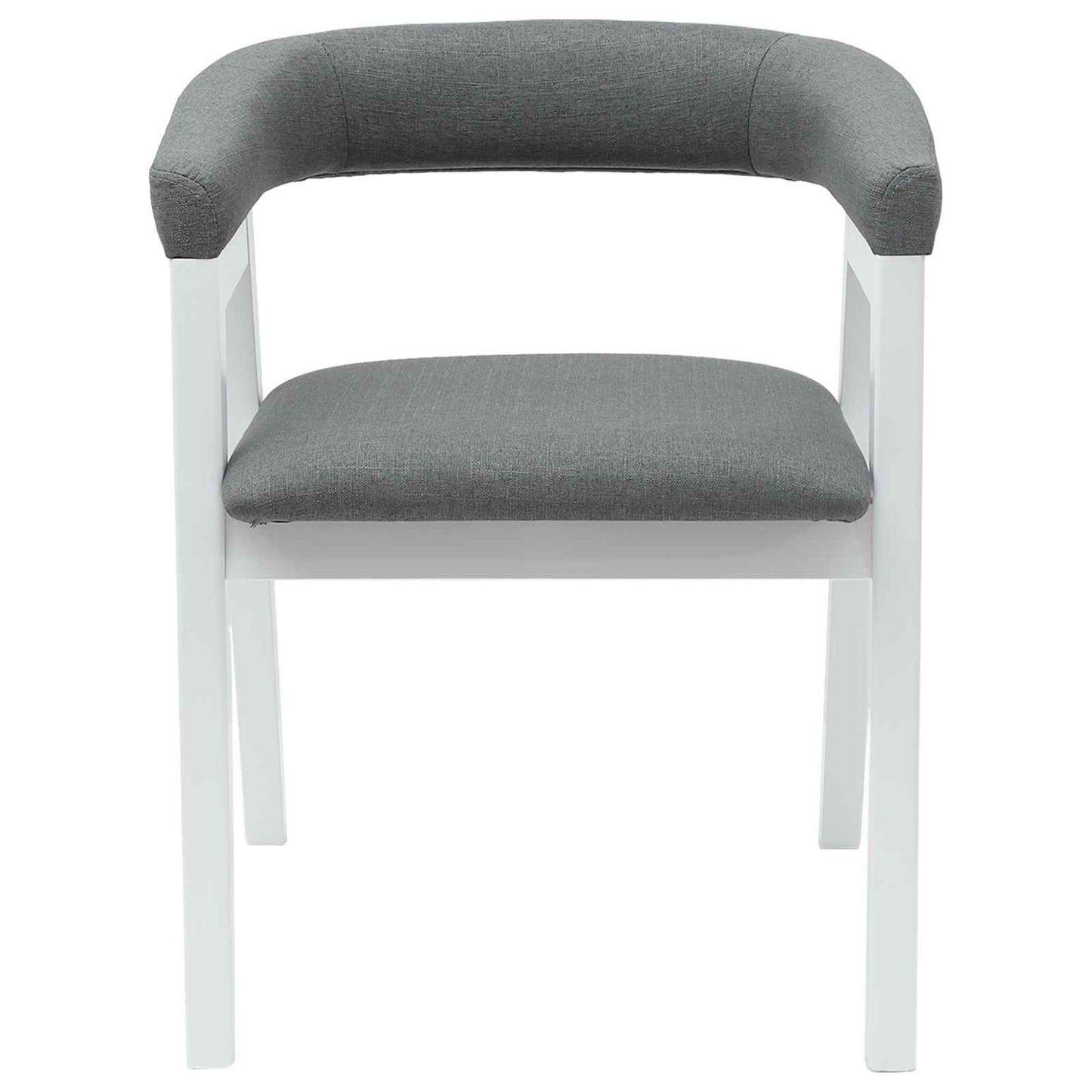 Spisestoler 2 pcs Hvit 54 x 57 x 73 cm Solid Gummitre