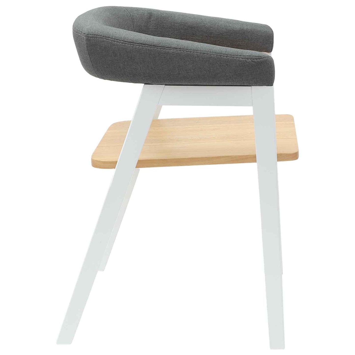 Spisestoler 2 pcs Hvit 54 x 57 x 73 cm Solid Gummitre