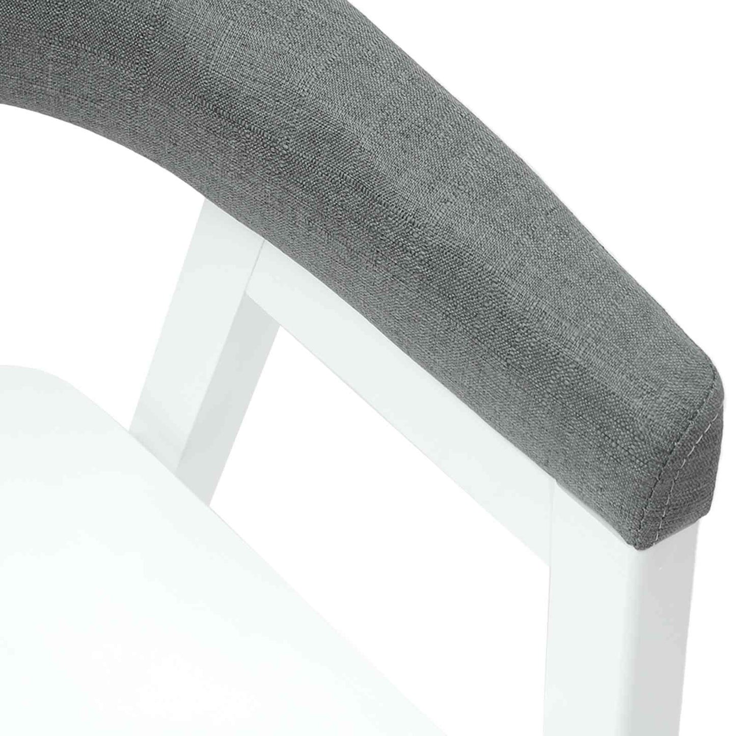 Spisestoler 2 pcs Hvit 54 x 57 x 73 cm Solid Gummitre