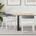 Spisestoler 2 pcs Hvit 54 x 57 x 73 cm Solid Gummitre