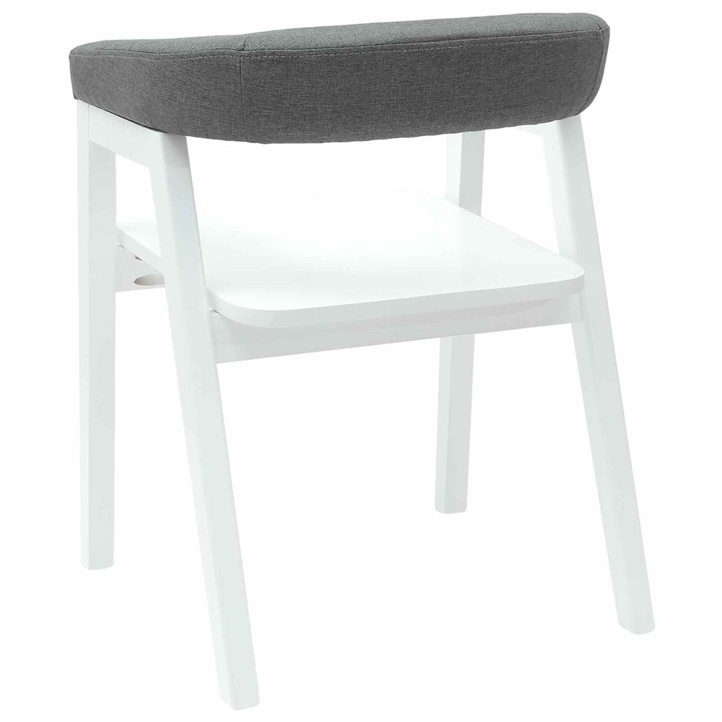 Spisestoler 2 pcs Hvit 54 x 57 x 73 cm Solid Gummitre