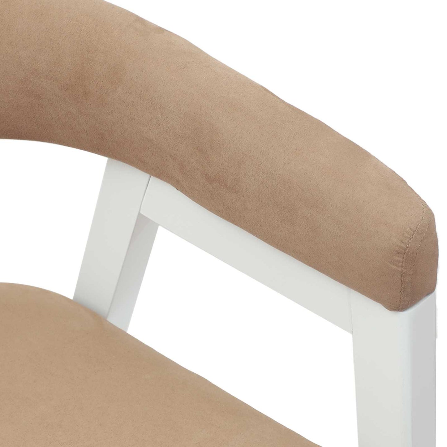 Spisestoler 2 pcs Hvit 54 x 57 x 73 cm Solid Gummitre