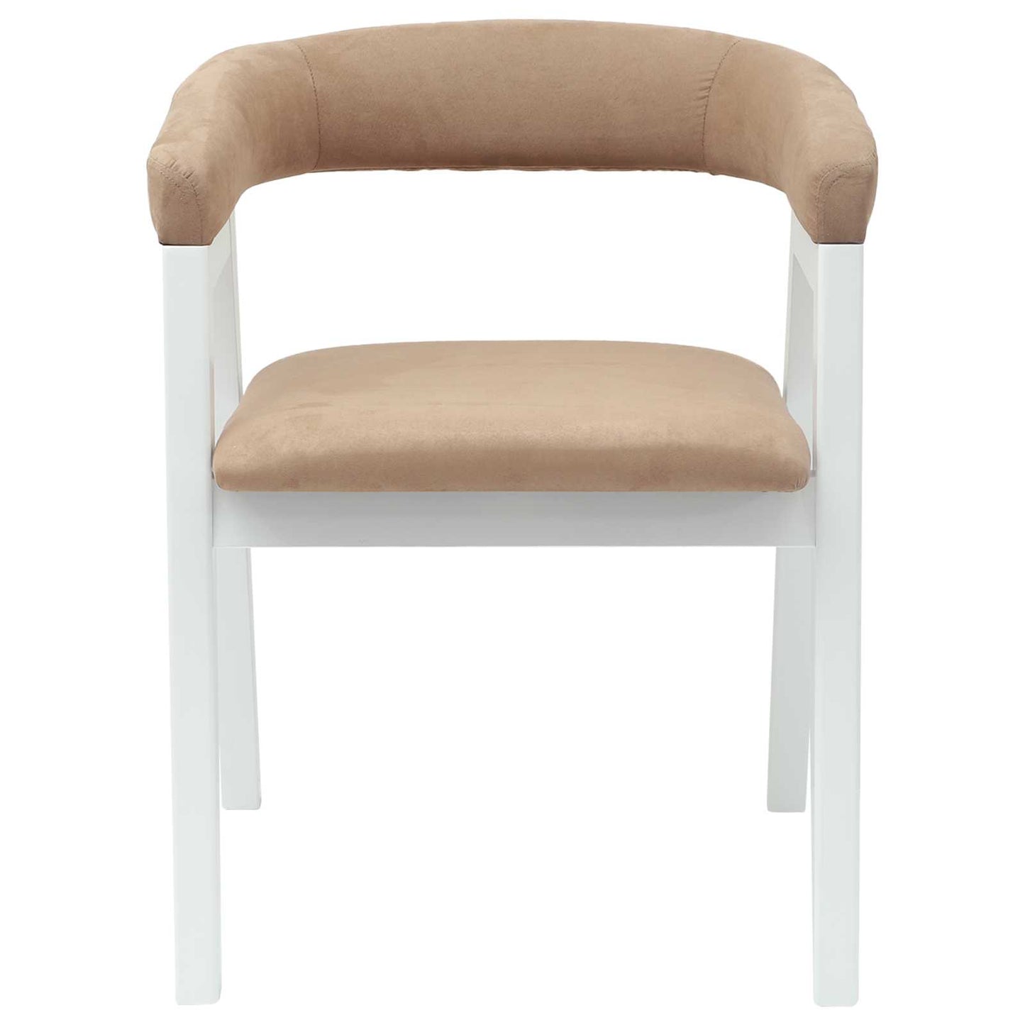 Spisestoler 2 pcs Hvit 54 x 57 x 73 cm Solid Gummitre