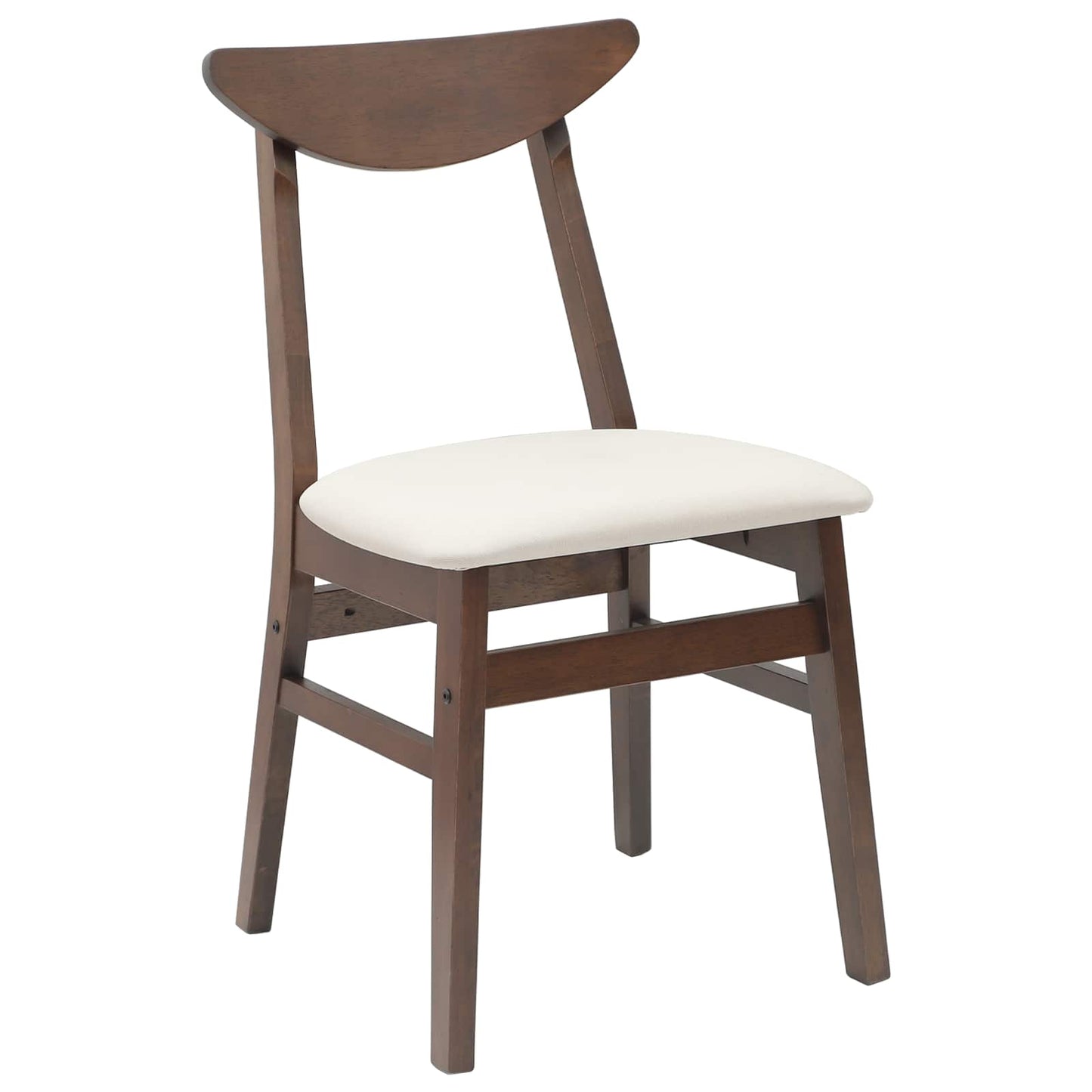 Spisestoler 2 pcs Lys Brun 42 x 47.5 x 81 cm Solid Gummitre