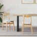Spisestoler 2 pcs Naturlig 42 x 47.5 x 81 cm Solid Gummitre