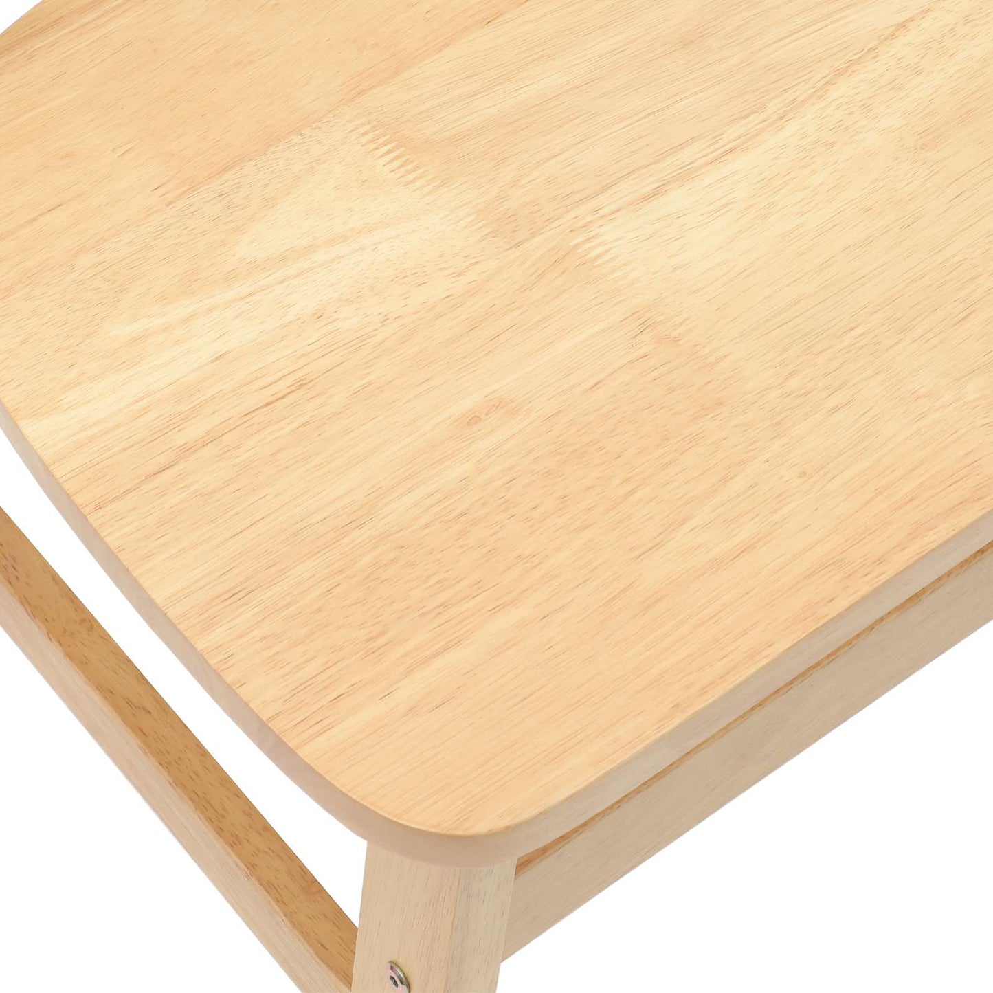 Spisestoler 2 pcs Naturlig 42 x 47.5 x 81 cm Solid Gummitre