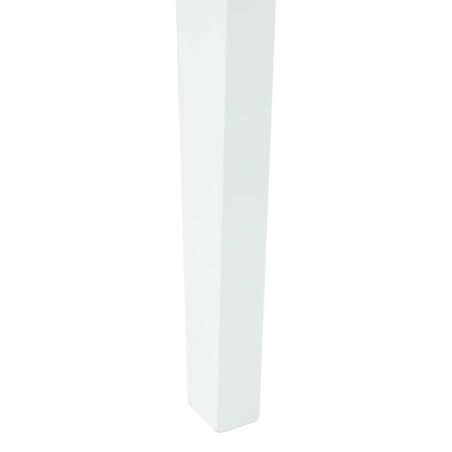 Spisestoler 2 pcs Hvit 42 x 47.5 x 81 cm Solid Gummitre
