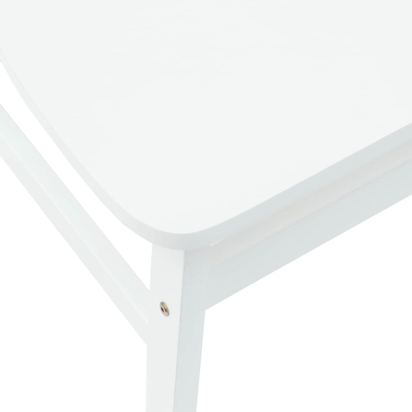 Spisestoler 2 pcs Hvit 42 x 47.5 x 81 cm Solid Gummitre