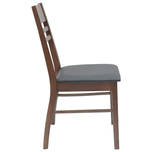 Spisestoler 2 pcs Lys Brun 43 x 54 x 89 cm Solid Gummitre