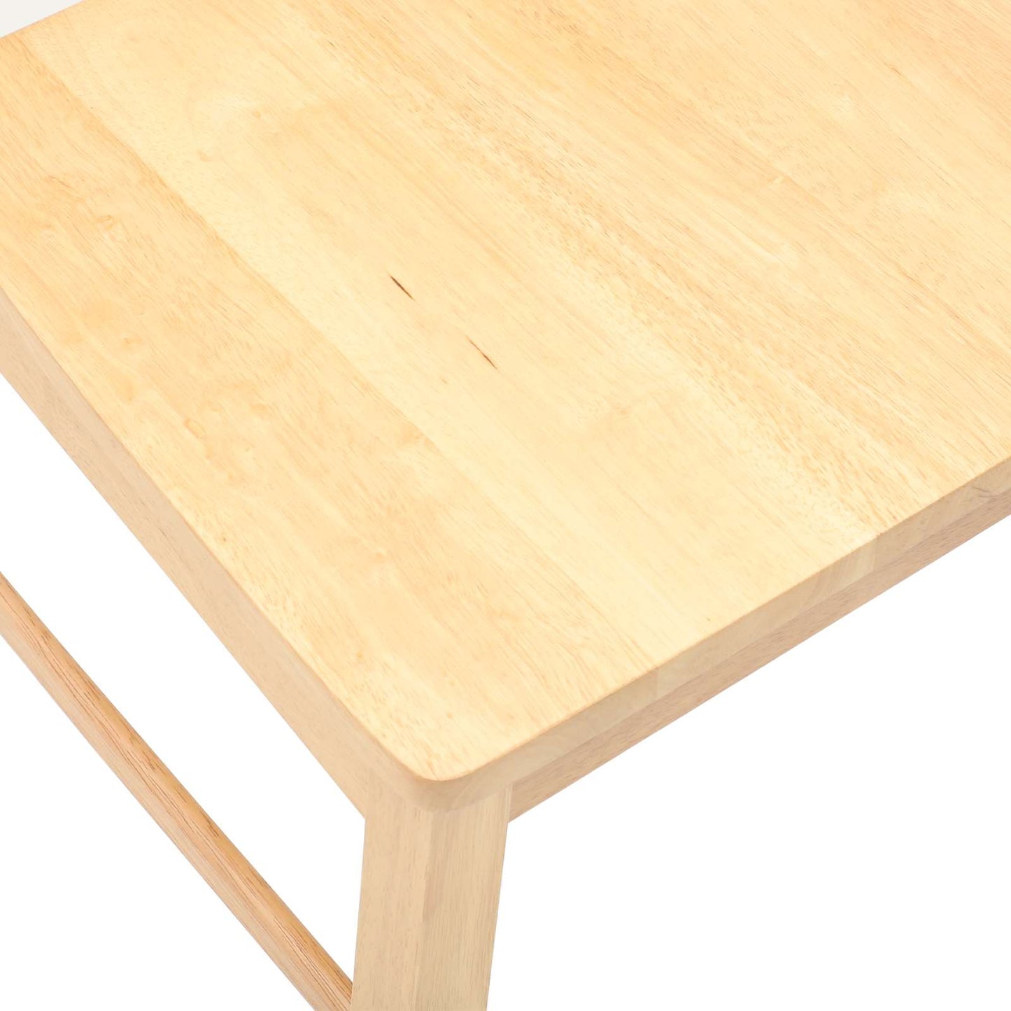 Spisestoler 2 pcs Naturlig 43 x 54 x 89 cm Solid Gummitre