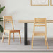Spisestoler 2 pcs Naturlig 43 x 54 x 89 cm Solid Gummitre