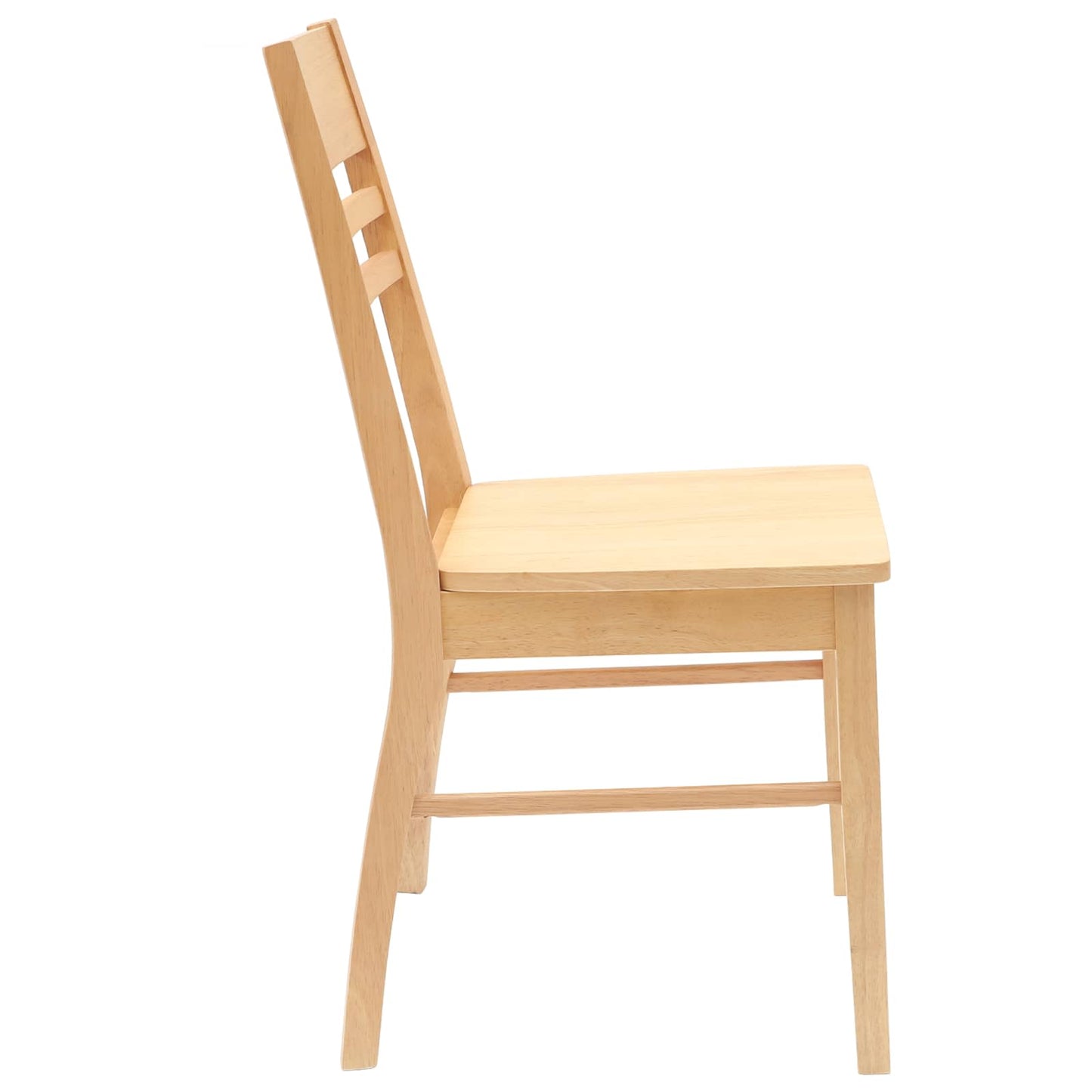 Spisestoler 2 pcs Naturlig 43 x 54 x 89 cm Solid Gummitre
