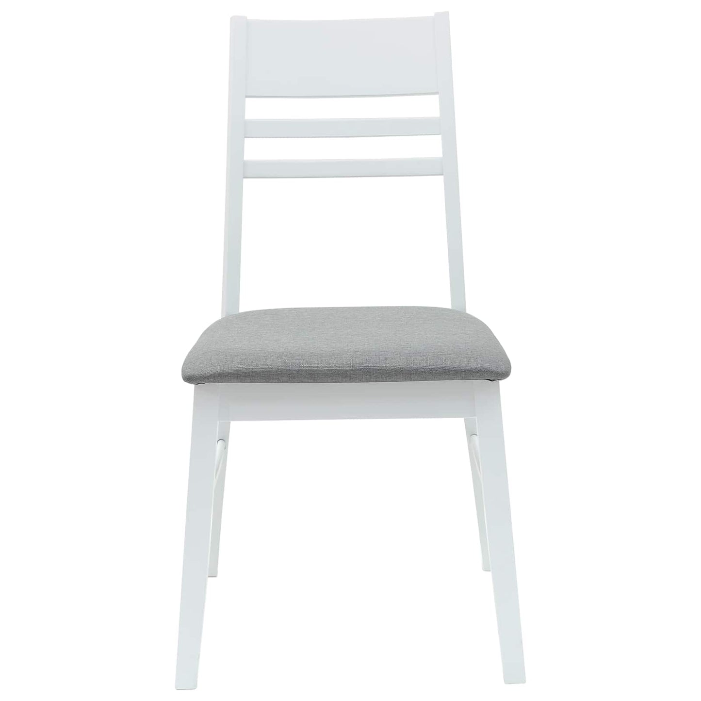 Spisestoler 2 pcs Hvit 43 x 54 x 89 cm Solid Gummitre