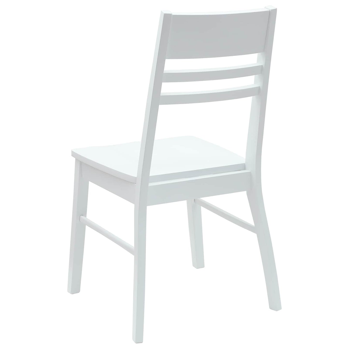 Spisestoler 2 pcs Hvit 43 x 54 x 89 cm Solid Gummitre