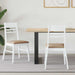 Spisestoler 2 pcs Hvit 43 x 54 x 89 cm Solid Gummitre