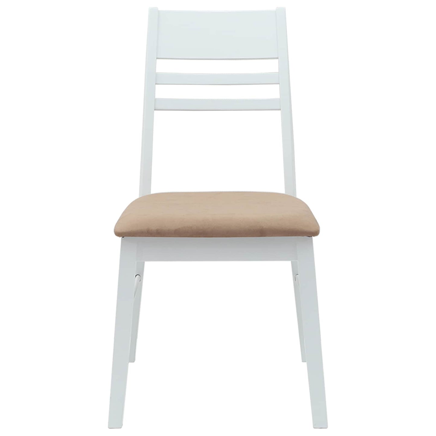 Spisestoler 2 pcs Hvit 43 x 54 x 89 cm Solid Gummitre
