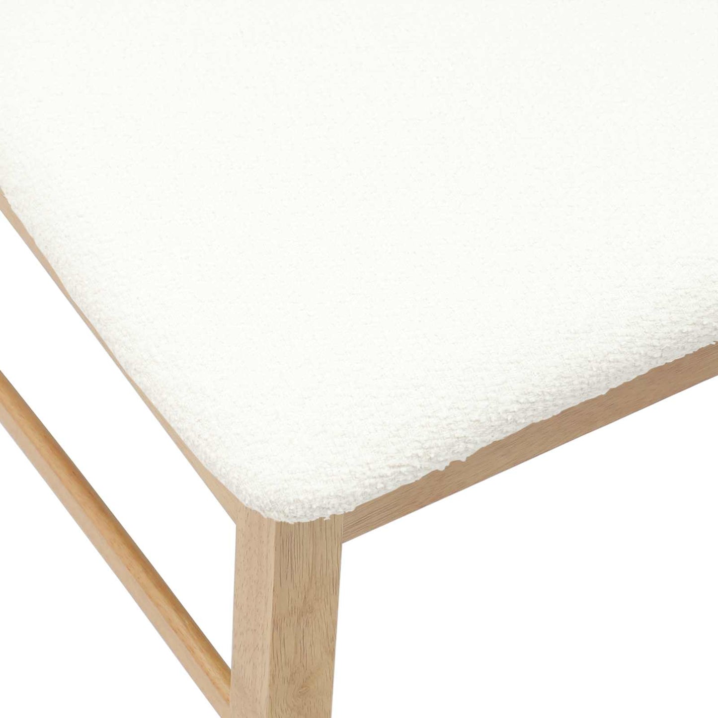 Spisestoler 2 pcs Naturlig 43 x 54 x 89 cm Solid Gummitre