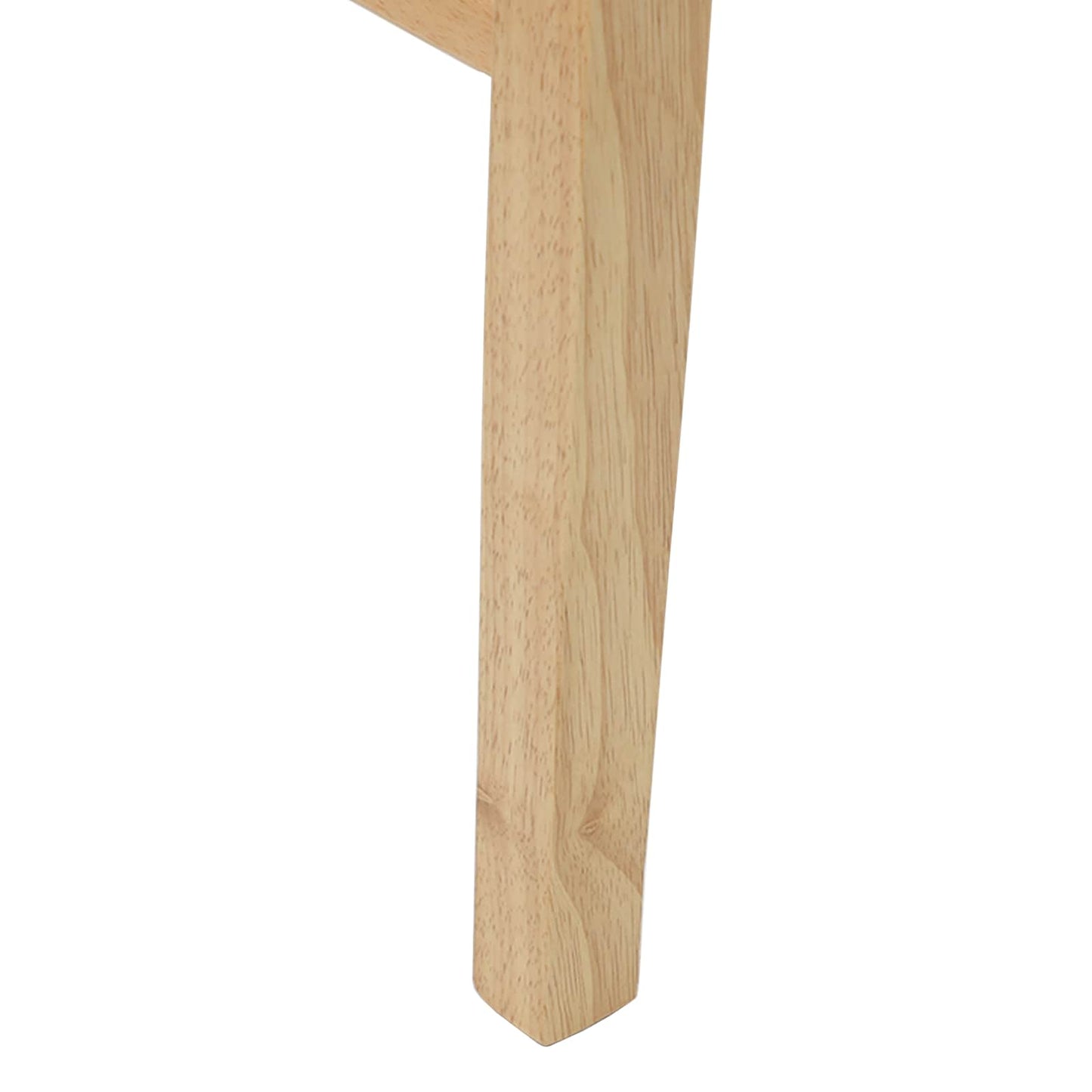 Spisestoler 2 pcs Naturlig 43 x 54 x 89 cm Solid Gummitre