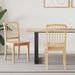 Spisestoler 2 pcs Naturlig 50 x 52,5 x 91 cm Solid Gummitre