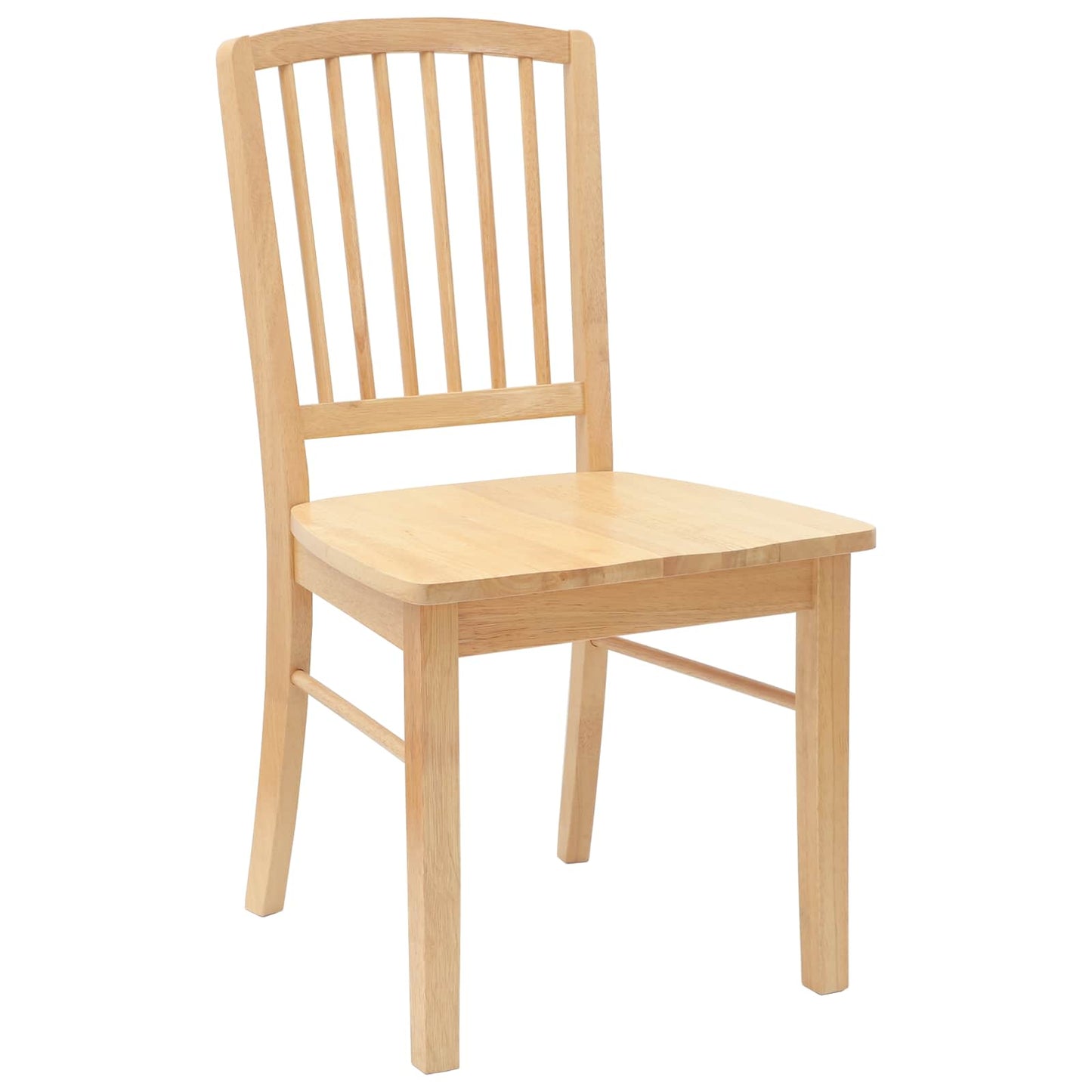 Spisestoler 2 pcs Naturlig 50 x 52,5 x 91 cm Solid Gummitre