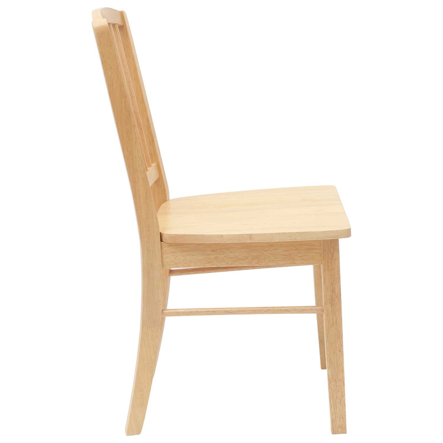 Spisestoler 2 pcs Naturlig 50 x 52,5 x 91 cm Solid Gummitre