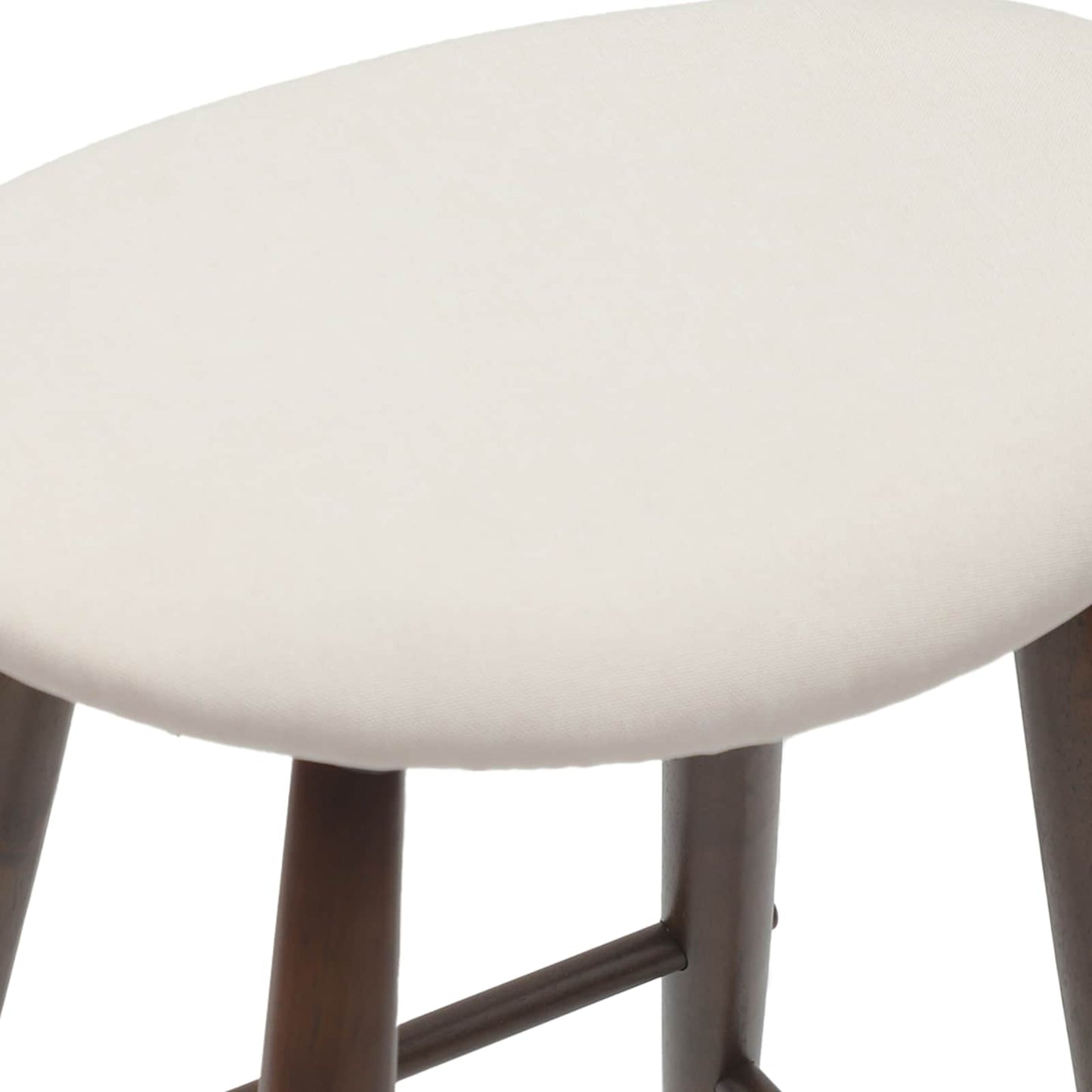 Spisestoler 2 stk. Solid Gummitre Lys Brun 46 x 37 x 63 cm