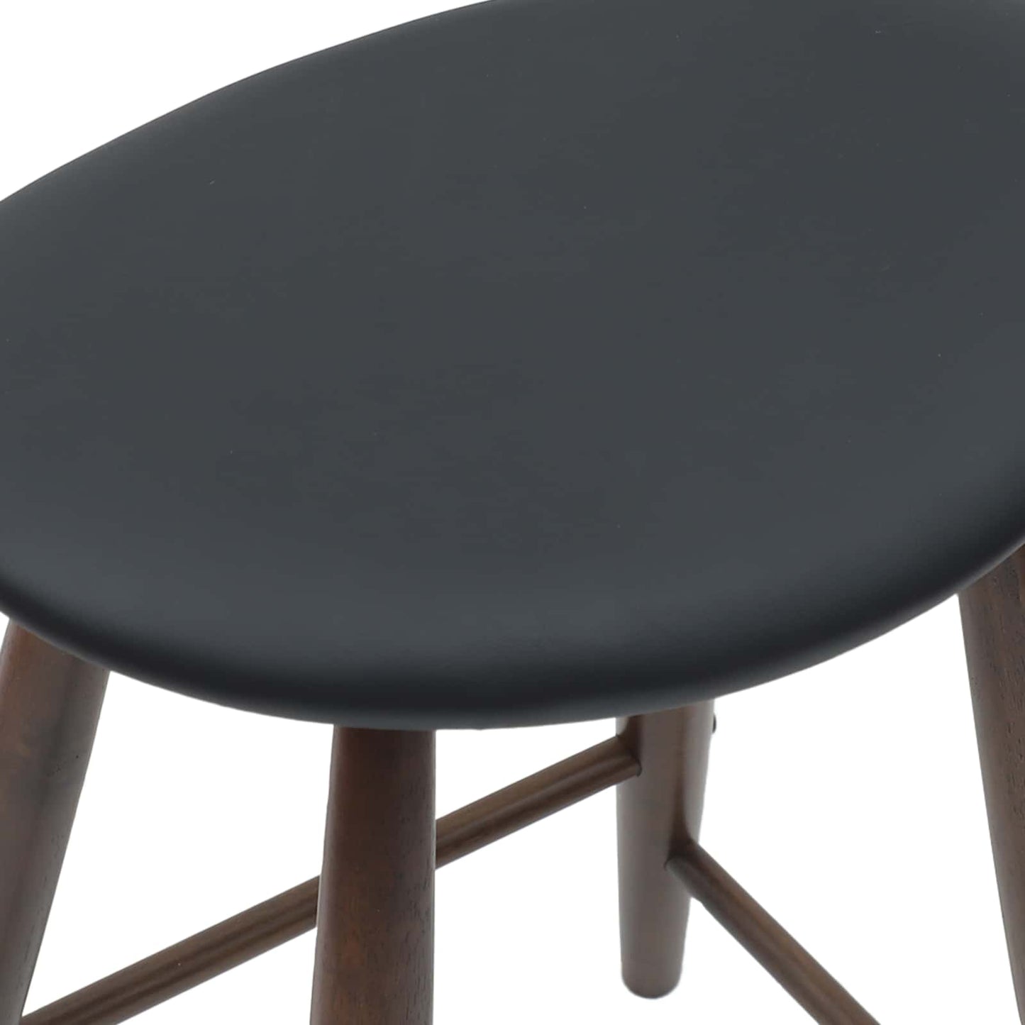 Spisestoler 2 stk. Solid Gummitre Lys Brun 46 x 37 x 63 cm