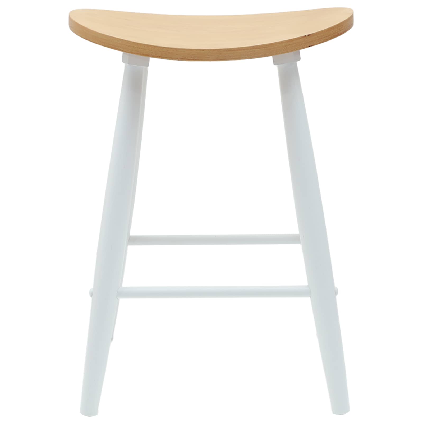 Spisestoler 2 pcs Hvit 46 x 37 x 63 cm Solid Gummitre vidaXL