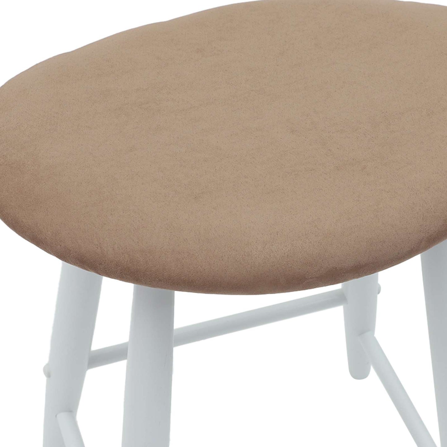 Spisestoler 2 pcs Hvit 46 x 37 x 63 cm Solid Gummitre vidaXL