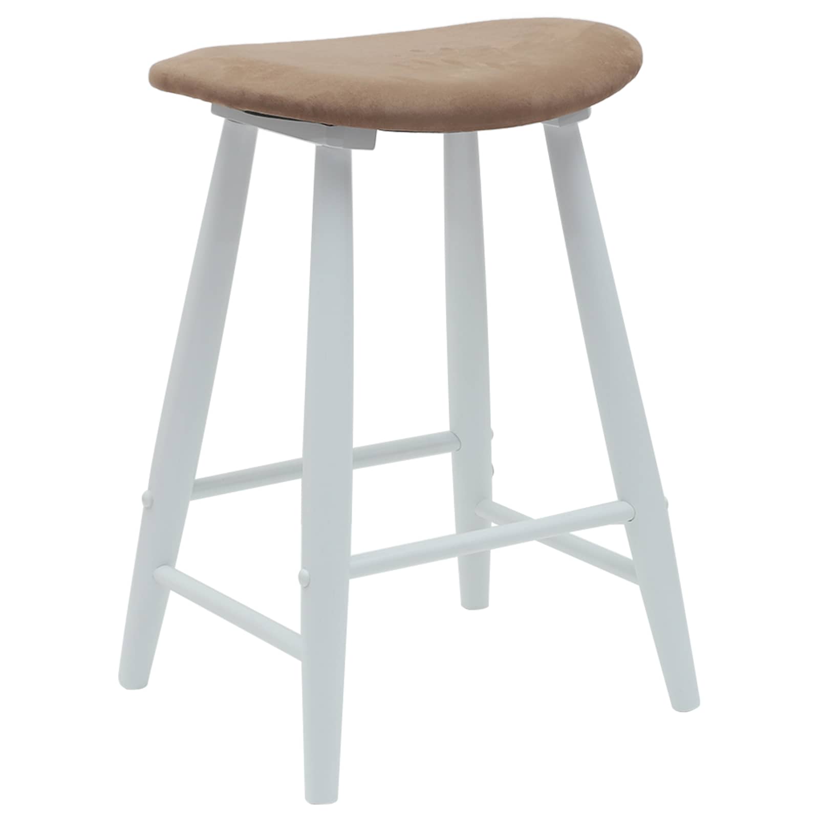 Spisestoler 2 pcs Hvit 46 x 37 x 63 cm Solid Gummitre vidaXL