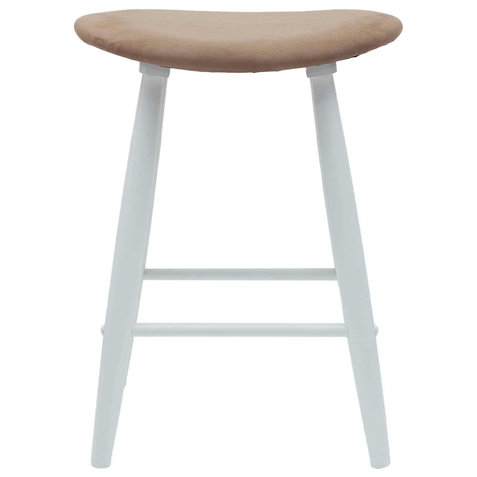 Spisestoler 2 pcs Hvit 46 x 37 x 63 cm Solid Gummitre vidaXL