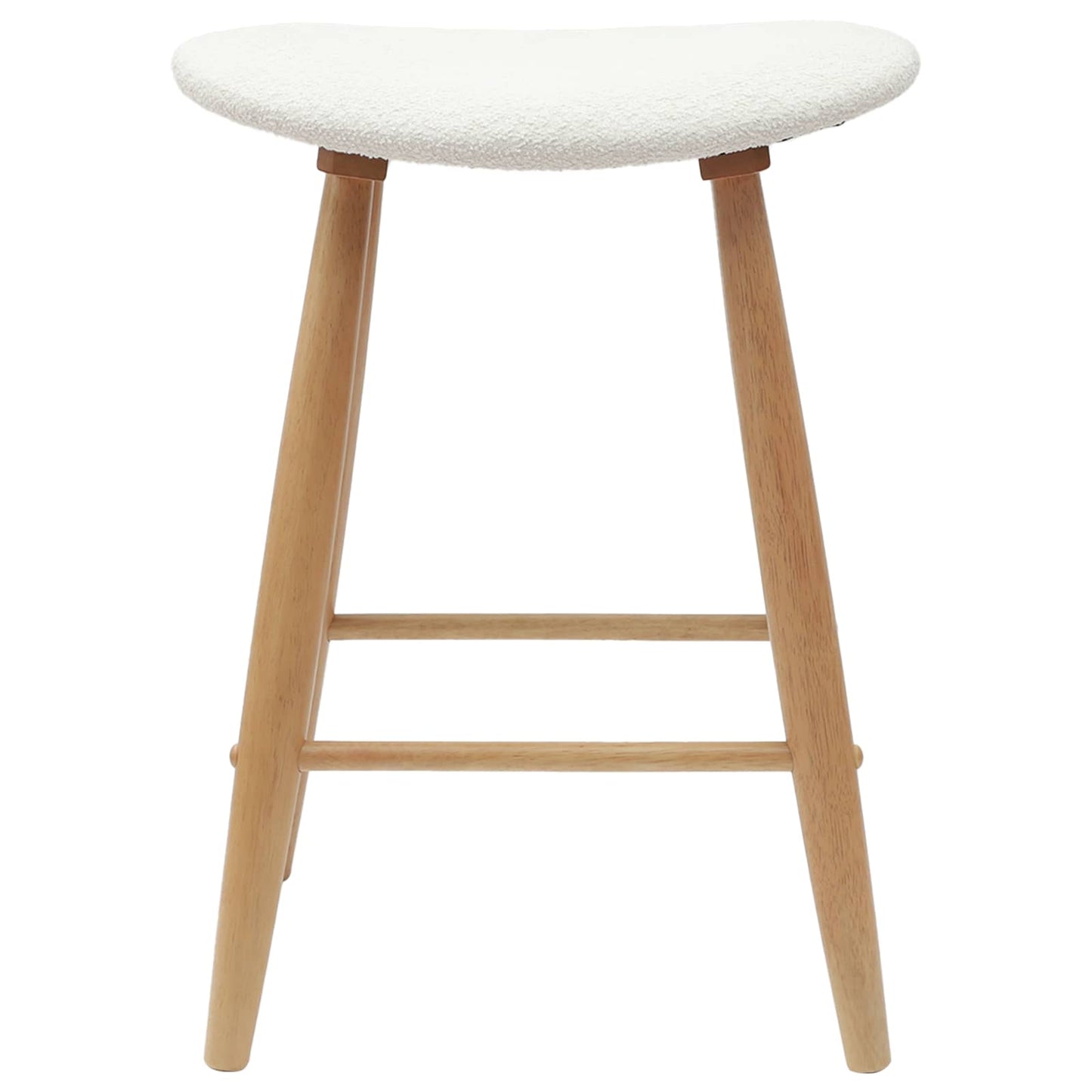 Spisestoler 2 pcs Naturlig 46 x 37 x 63 cm Solid Gummitre vidaXL