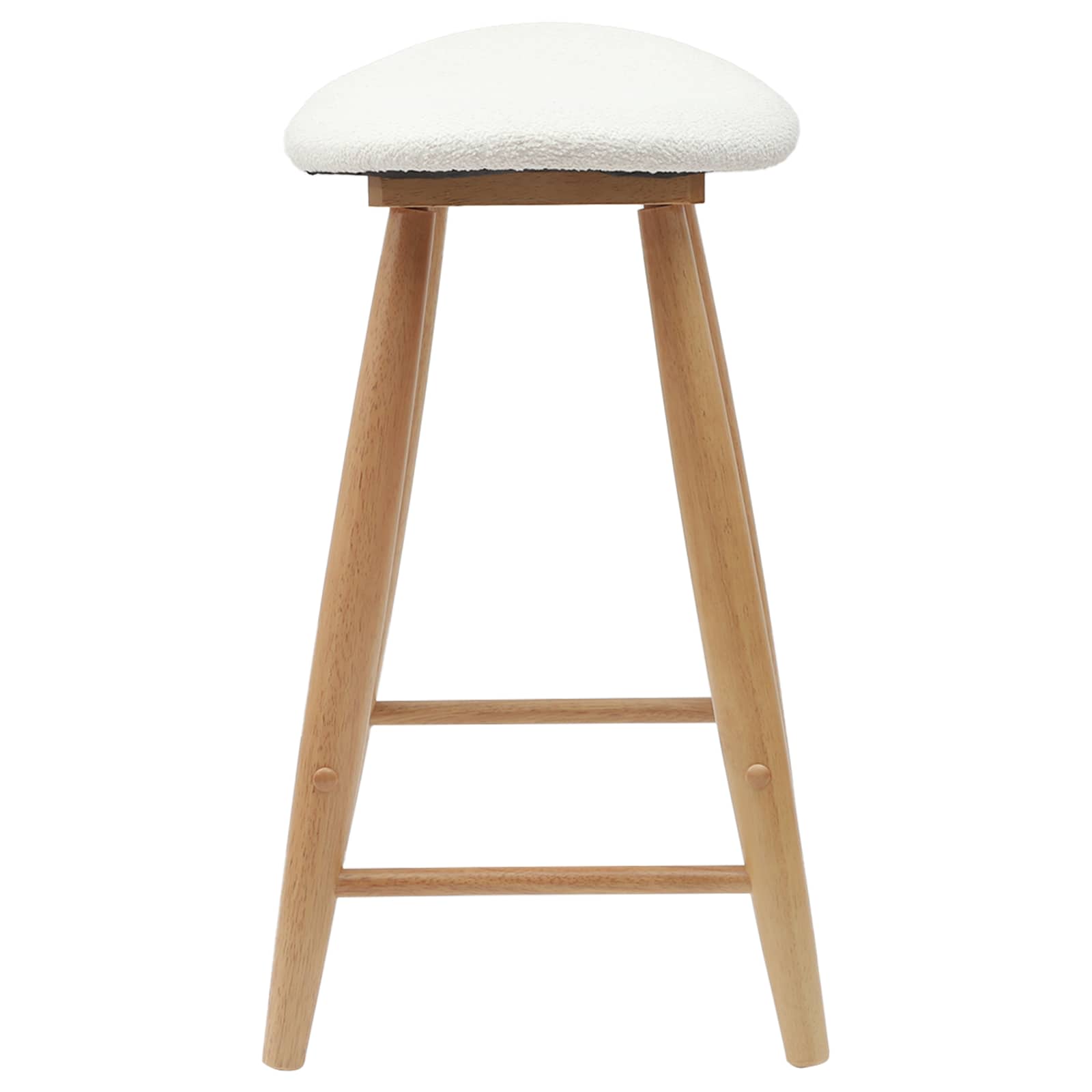 Spisestoler 2 pcs Naturlig 46 x 37 x 63 cm Solid Gummitre vidaXL