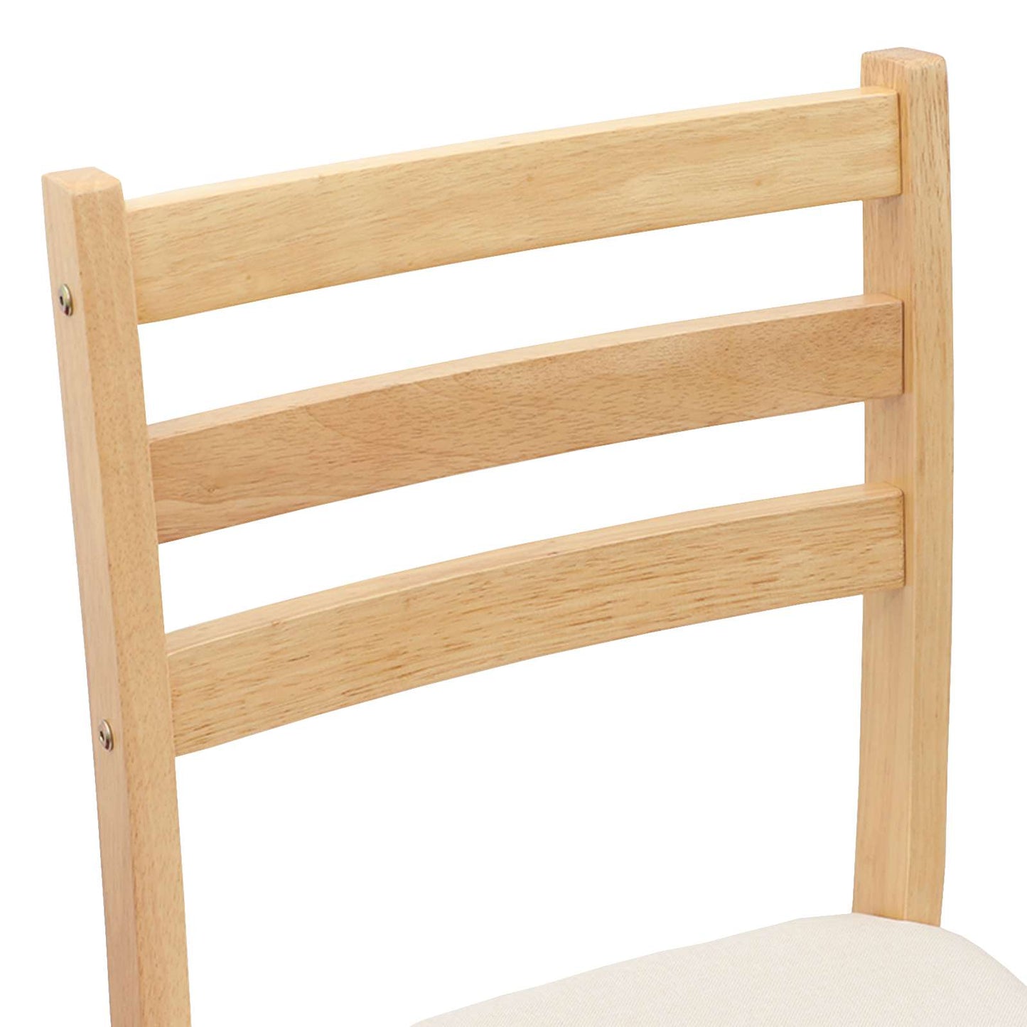 Spisestoler 2 pcs Naturlig 40 x 47,5 x 99,5 cm Solid Gummitre vidaXL