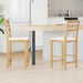 Spisestoler 2 pcs Naturlig 40 x 47,5 x 99,5 cm Solid Gummitre vidaXL
