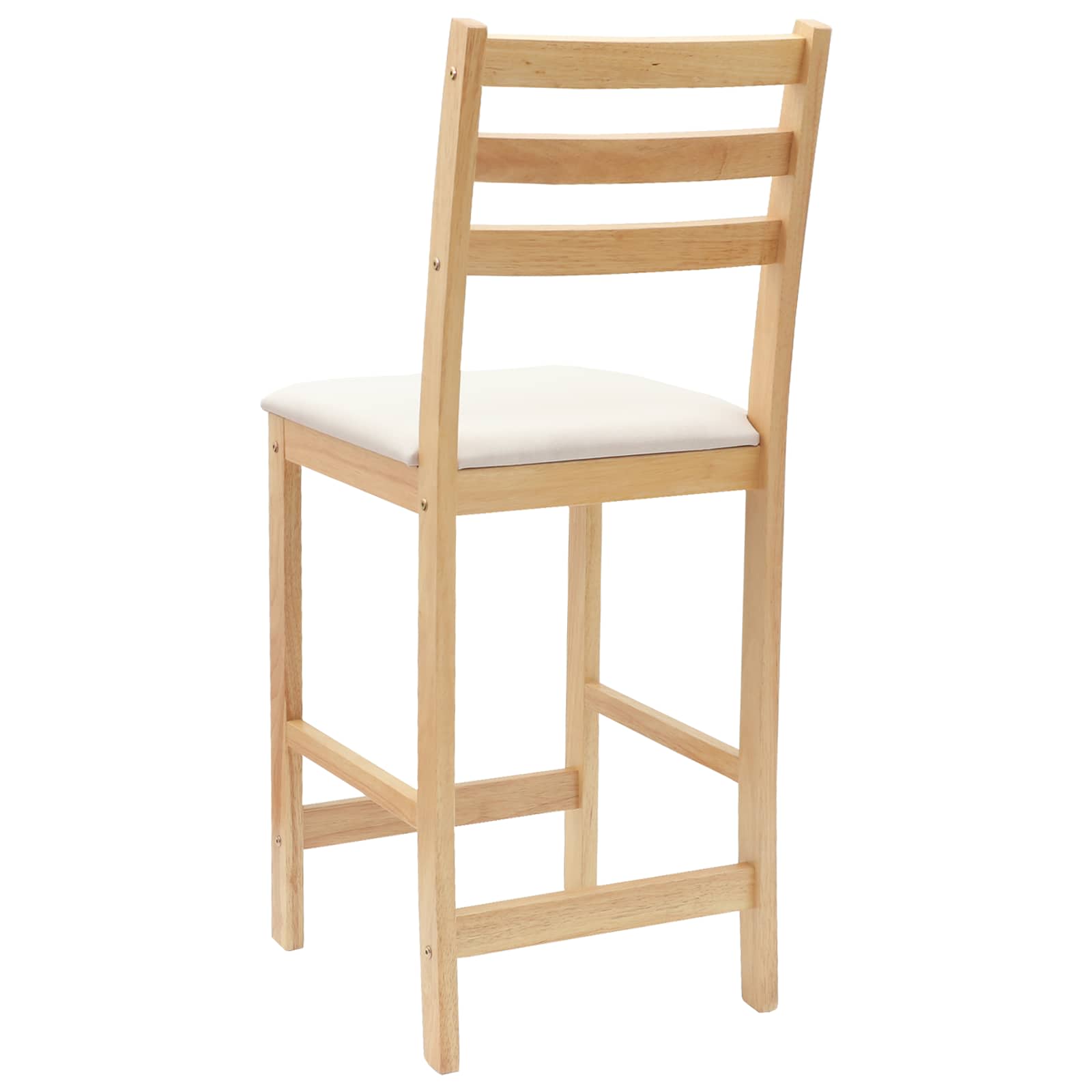 Spisestoler 2 pcs Naturlig 40 x 47,5 x 99,5 cm Solid Gummitre vidaXL