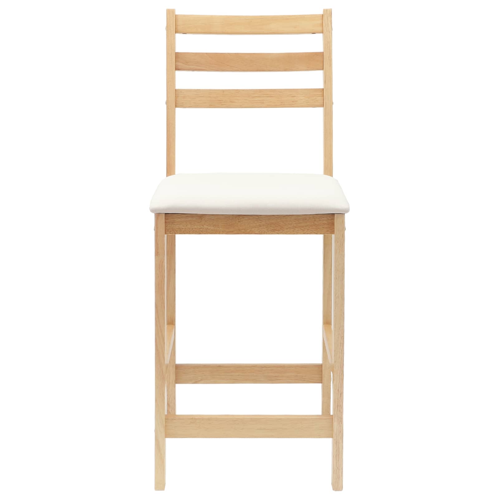 Spisestoler 2 pcs Naturlig 40 x 47,5 x 99,5 cm Solid Gummitre vidaXL