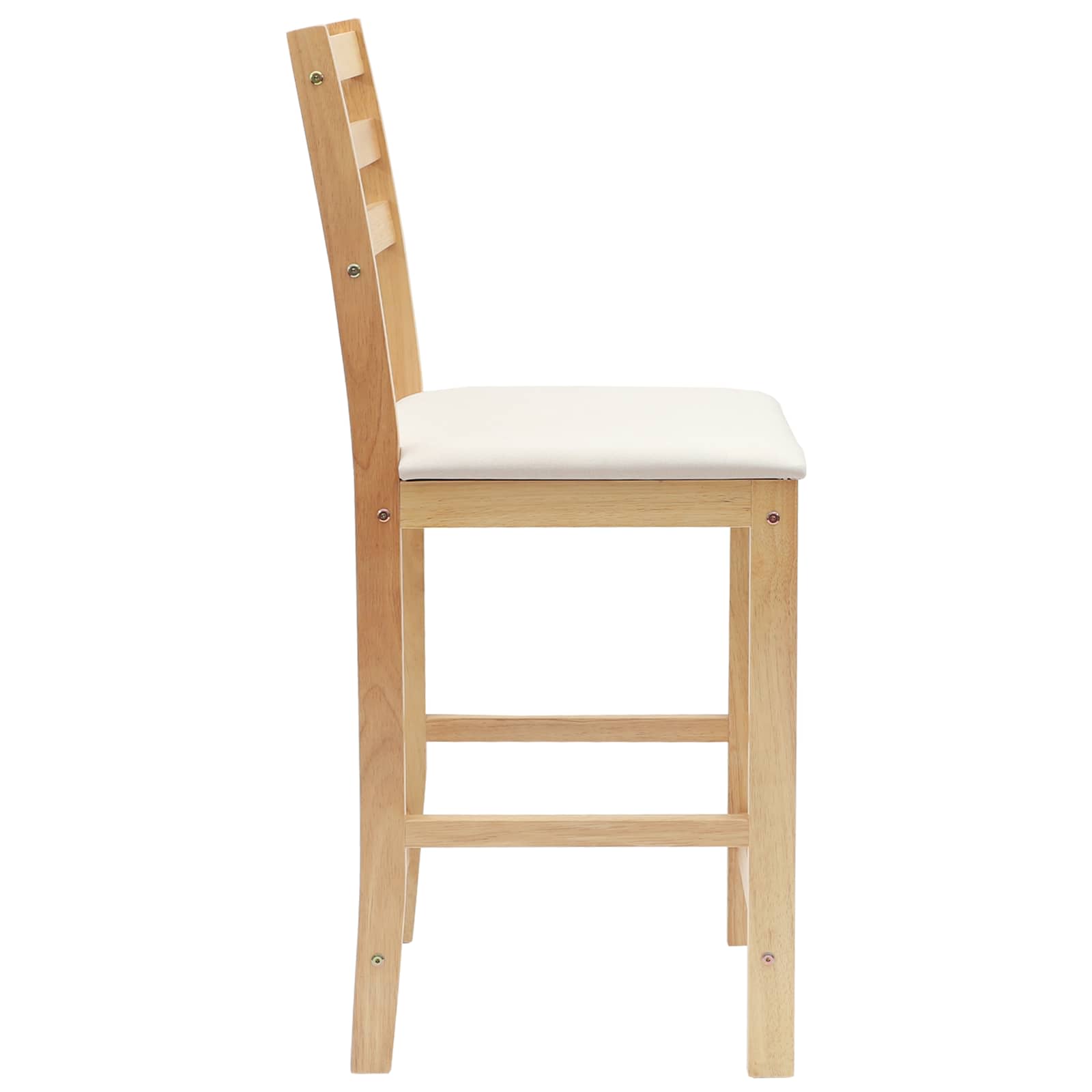 Spisestoler 2 pcs Naturlig 40 x 47,5 x 99,5 cm Solid Gummitre vidaXL