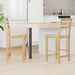 Spisestoler 2 pcs Naturlig 40 x 47,5 x 99,5 cm Solid Gummitre vidaXL