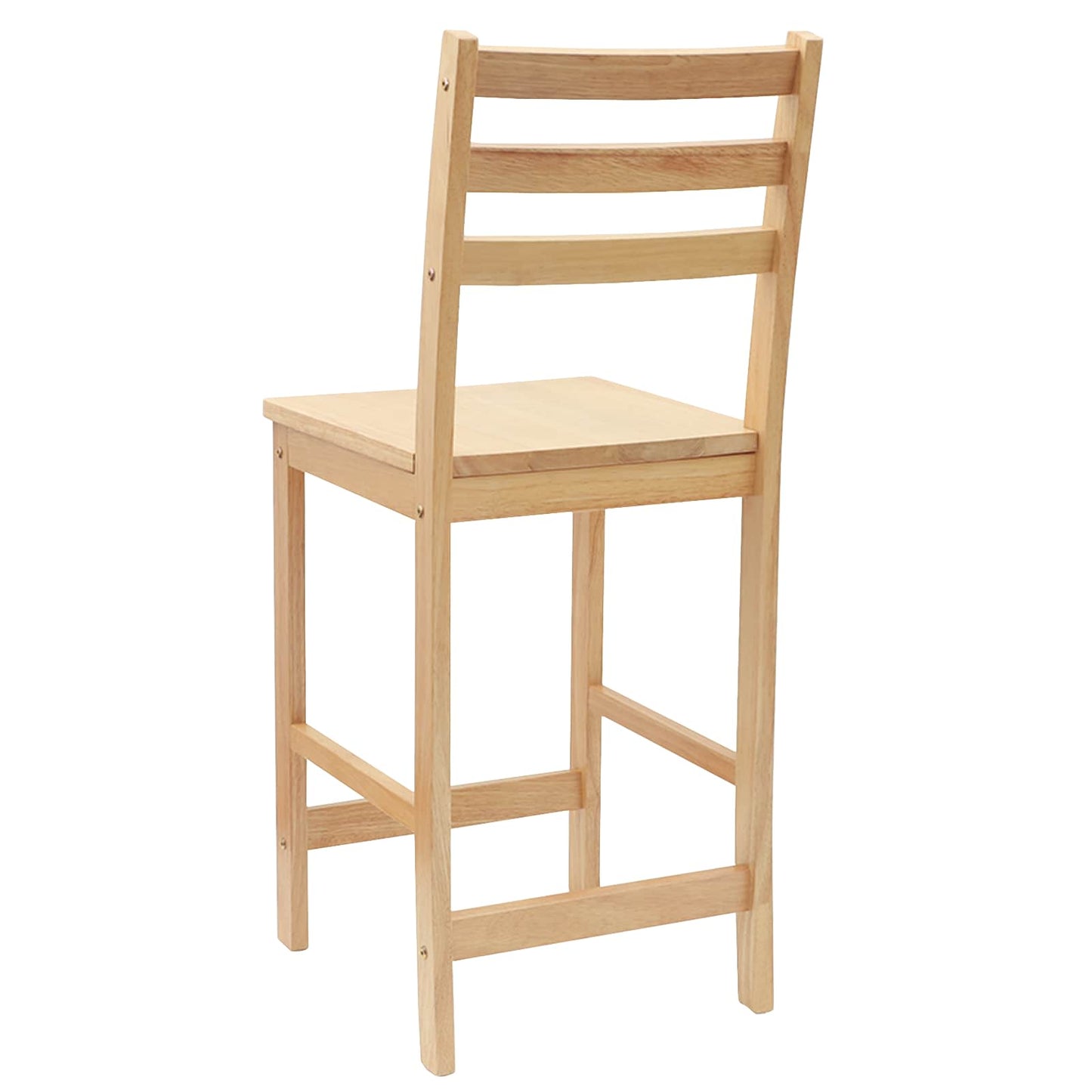 Spisestoler 2 pcs Naturlig 40 x 47,5 x 99,5 cm Solid Gummitre vidaXL