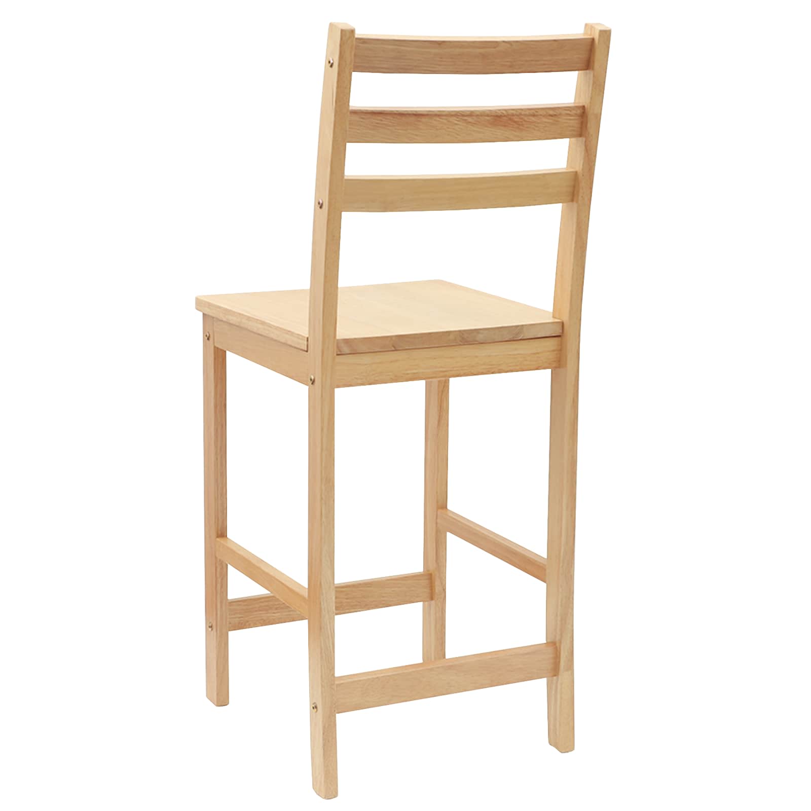 Spisestoler 2 pcs Naturlig 40 x 47,5 x 99,5 cm Solid Gummitre vidaXL